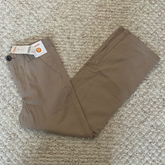 GYMBOREE Girls khaki pants - 10 slim *BNWT - Picture 1 of 4